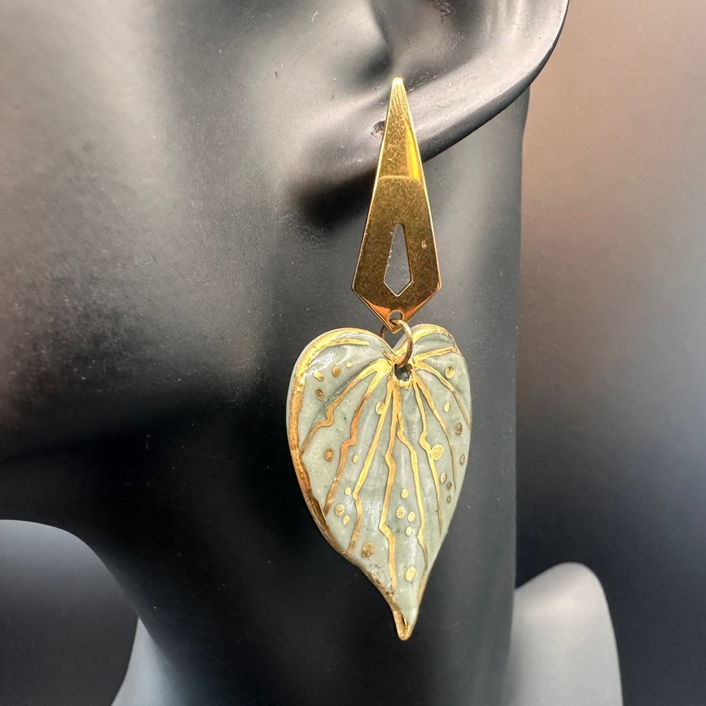 Handmade Luxury Ceramic Earrings – Unique, Lightweight, and Artistic Jewelry